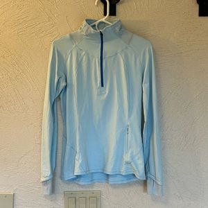 SOLD Lululemon light blue half zip top